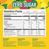 Crush Powdered Drink Mix Variety Pack, Lemonade, Watermelon & Pineapple, 30ct, On the go packets, Sugar Free